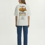 Bungeoppang Snack Club 240 GSM Boxy Fit Oversized T-Shirt for Women
