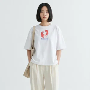 Mountain King Oversized T-Shirt for Women Korean Tiger Graphic Streetwear Tee