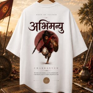 Abhimanyu Chakravyuh – 240 GSM Oversized T-Shirt