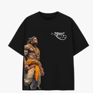 Hanuman Graphic Printed Men's Oversized T-Shirt